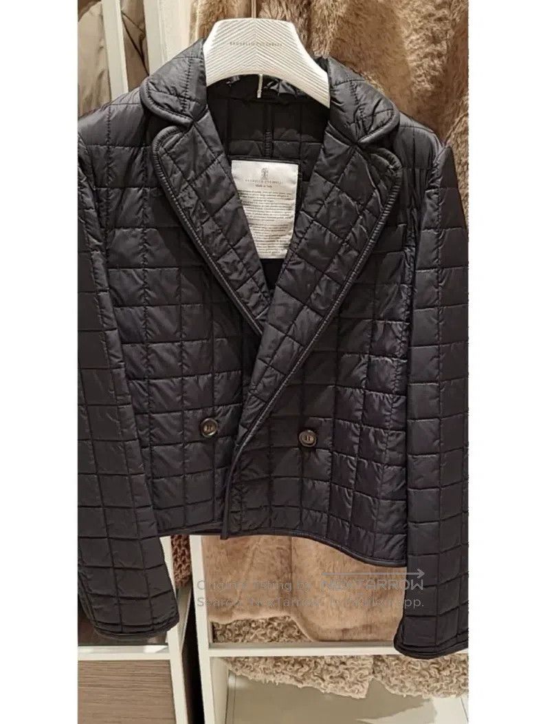 Brunello Cucinelli Brunello Cucinelli Studded Plaid Cotton Jacket Size S / US 4 / IT 40 - 5 Thumbnail