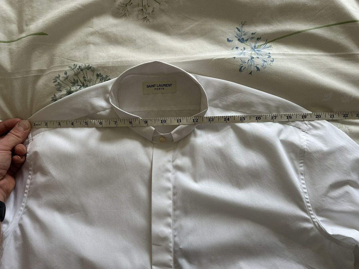 Saint Laurent Paris FW19 Saint Laurent fixed collar white shirt 40 Size 40R - 4 Thumbnail