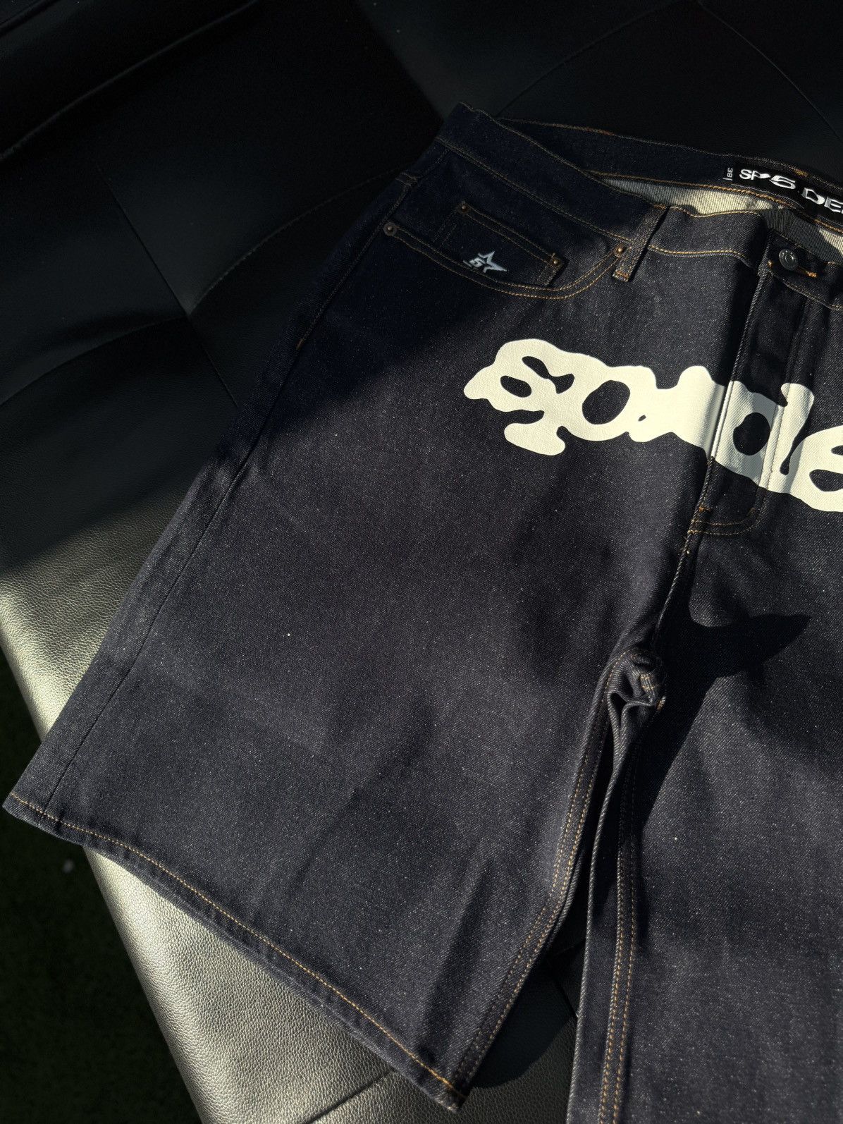 Sp5der Sp5der Jean Shorts Blue Size 38 (NEW) Size US 38 / EU 54 - 5 Thumbnail