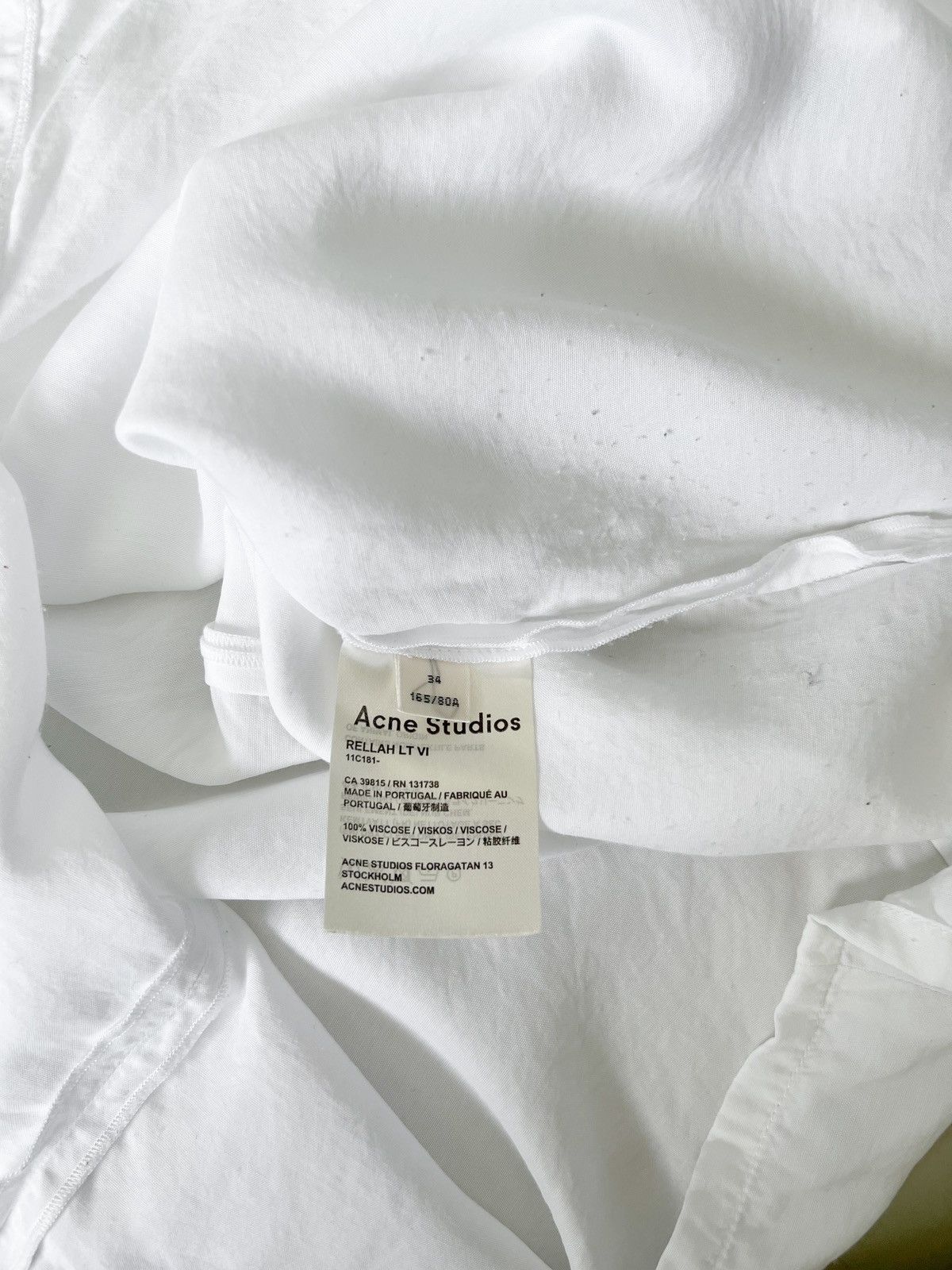 Acne Studios Unisex Rellah Bowling Shirt Size XS / US 0-2 / IT 36-38 - 6 Thumbnail