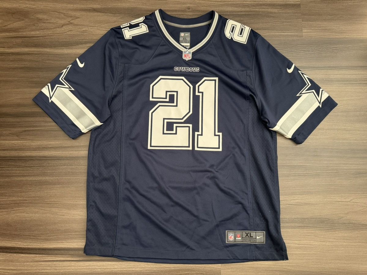 Nike Dallas Cowboys Ezekiel Elliot #21 NFL On Field Home Jersey Size US XL / EU 56 / 4 - 1 Thumbnail