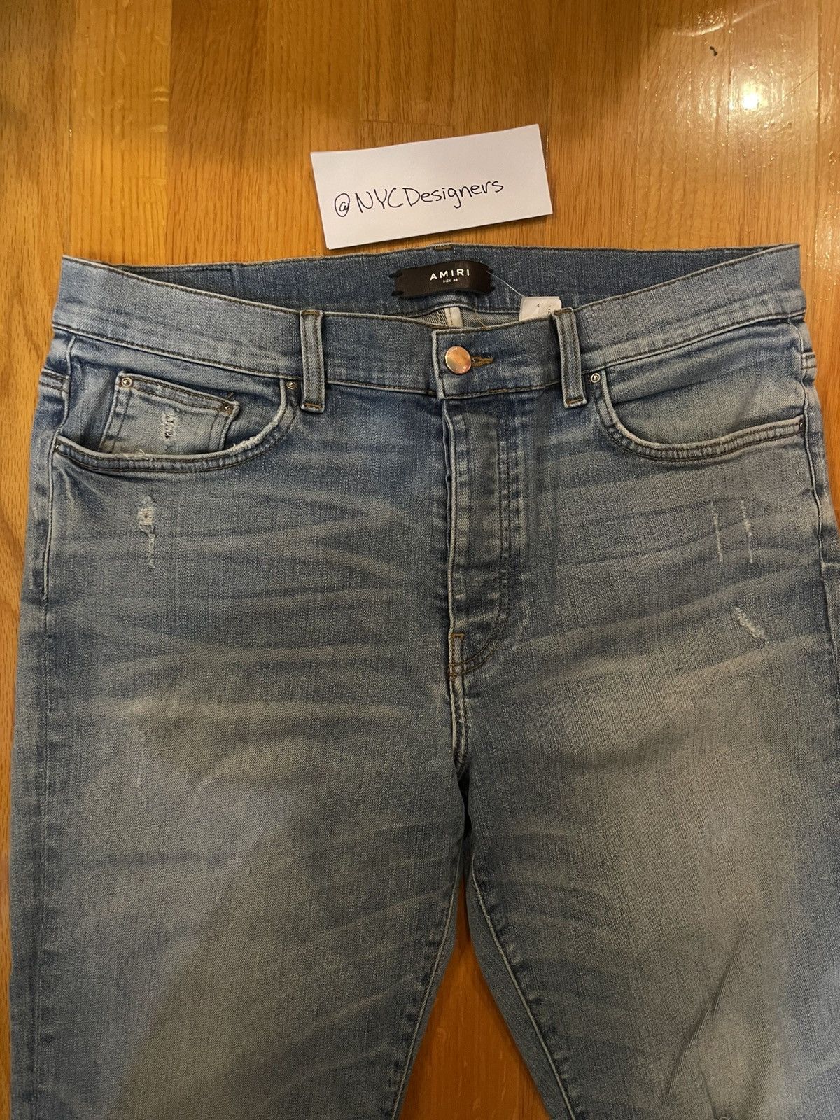 Amiri Amiri Plain Distressed Jeans Size US 38 / EU 54 - 6 Thumbnail