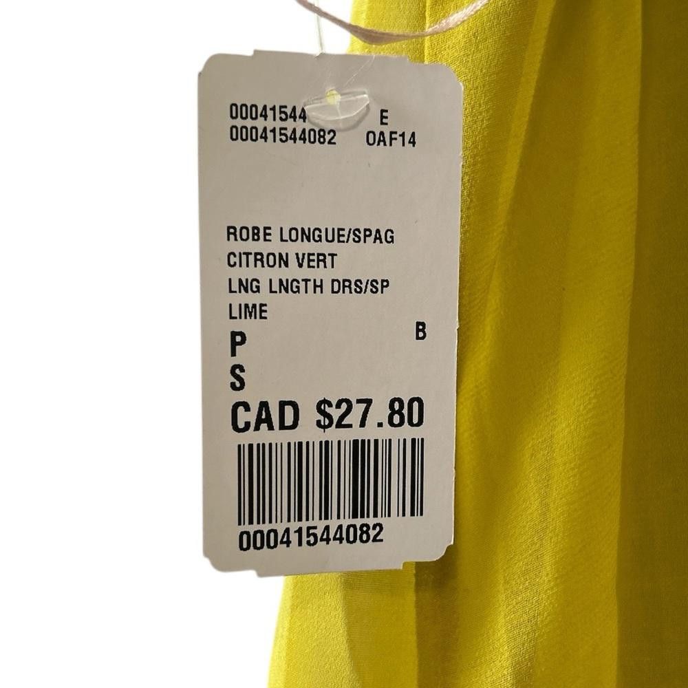 Designer BNWT Love21 Lime Green Maxi Slip Dress Size Small Size S / US 4 / IT 40 - 6 Thumbnail