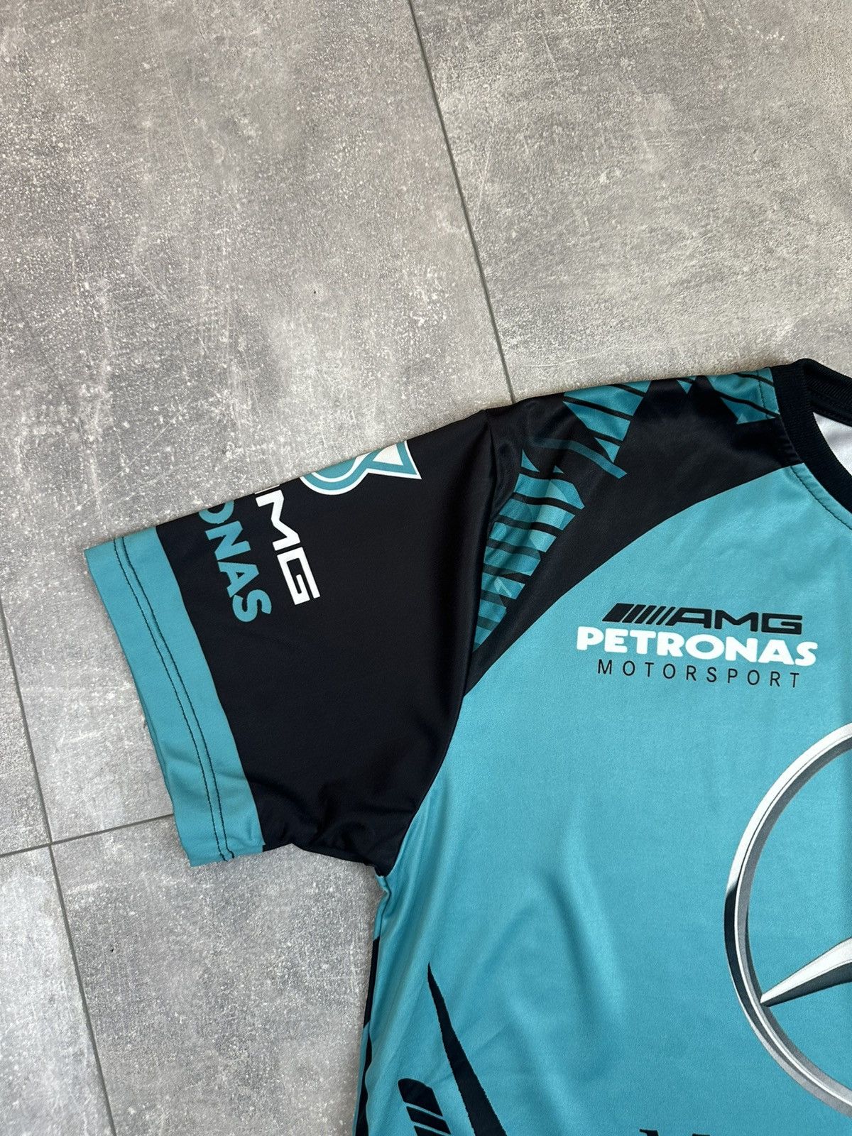 Mercedes-Benz Mercedes-Benz Pertonas Amg Racing Overprint Logo T-Shit Size US XXL / EU 58 / 5 - 5 Thumbnail
