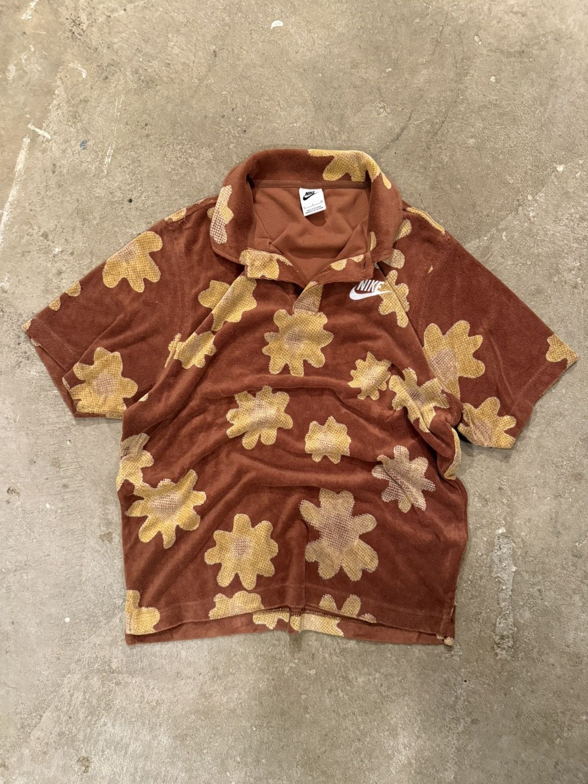 Nike Nike Terry Cloth Loose Fit Polo Size US S / EU 44-46 / 1 - 1 Thumbnail