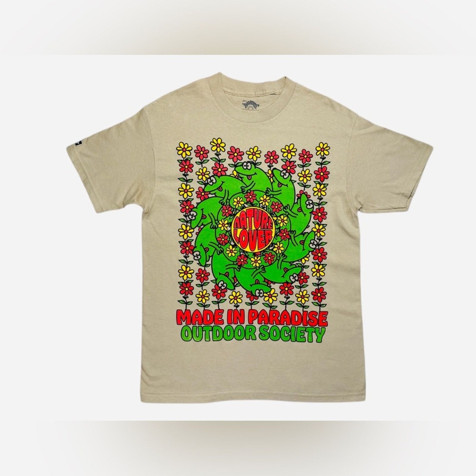 Paradise Made in Paradise Outdoor Society Beige Graphic Tee Size US M / EU 48-50 / 2 - 1 Thumbnail