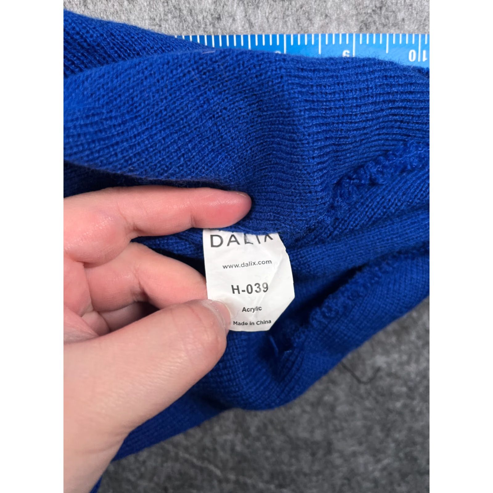 Vintage Dalix Beanie Toque Adult One Size Blue Knit Acrylic Winter Ski Snow Outdoors Size ONE SIZE - 7 Thumbnail