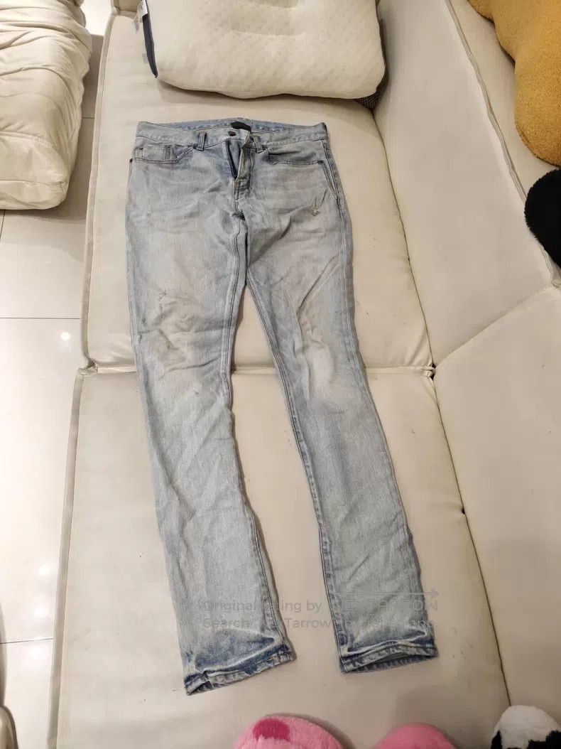 Saint Laurent Paris Saint Laurent Paris Natural washed Korean denim pants i Size US 31 - 1 Thumbnail