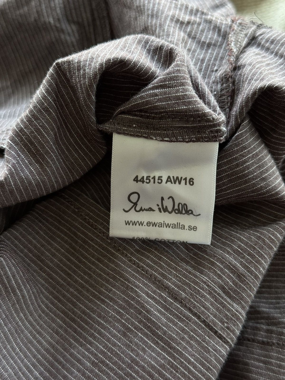 Designer × Hysteric Glamour Ewa i Walla avant garde striped blouse tunic Size XL / US 12-14 / IT 48-50 - 7 Thumbnail