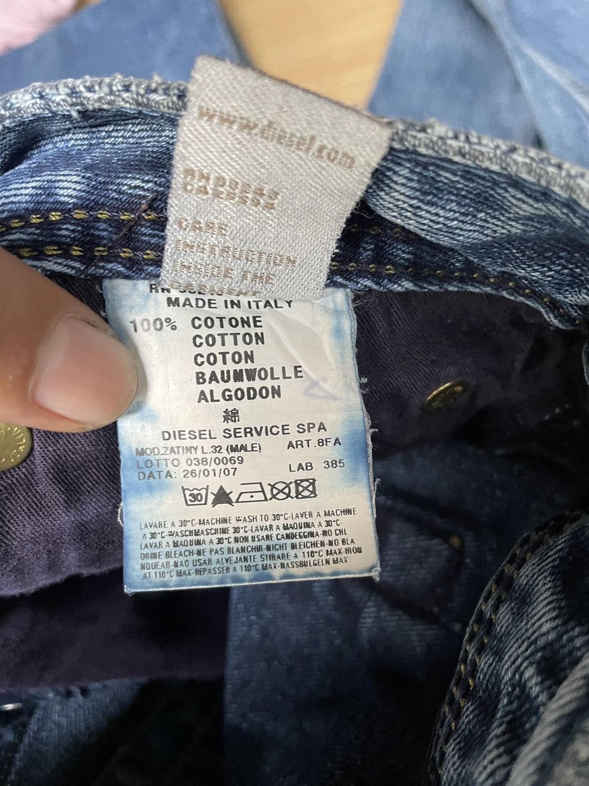 Diesel Vintage Y2K Diesel Flare Denim Jeans Size US 36 / EU 52 - 22 Thumbnail