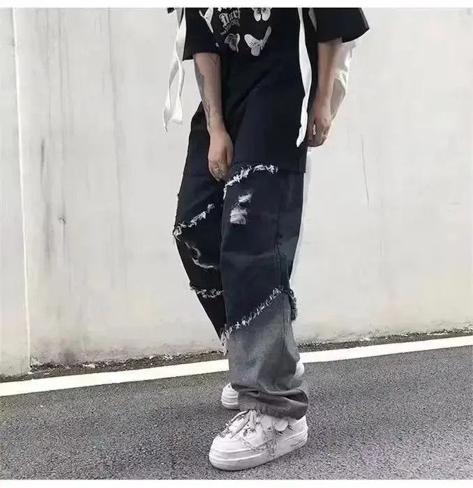Japanese Brand Casual Vintage Straight Leg KPOP Style Size US 30 / EU 46 - 2 Thumbnail