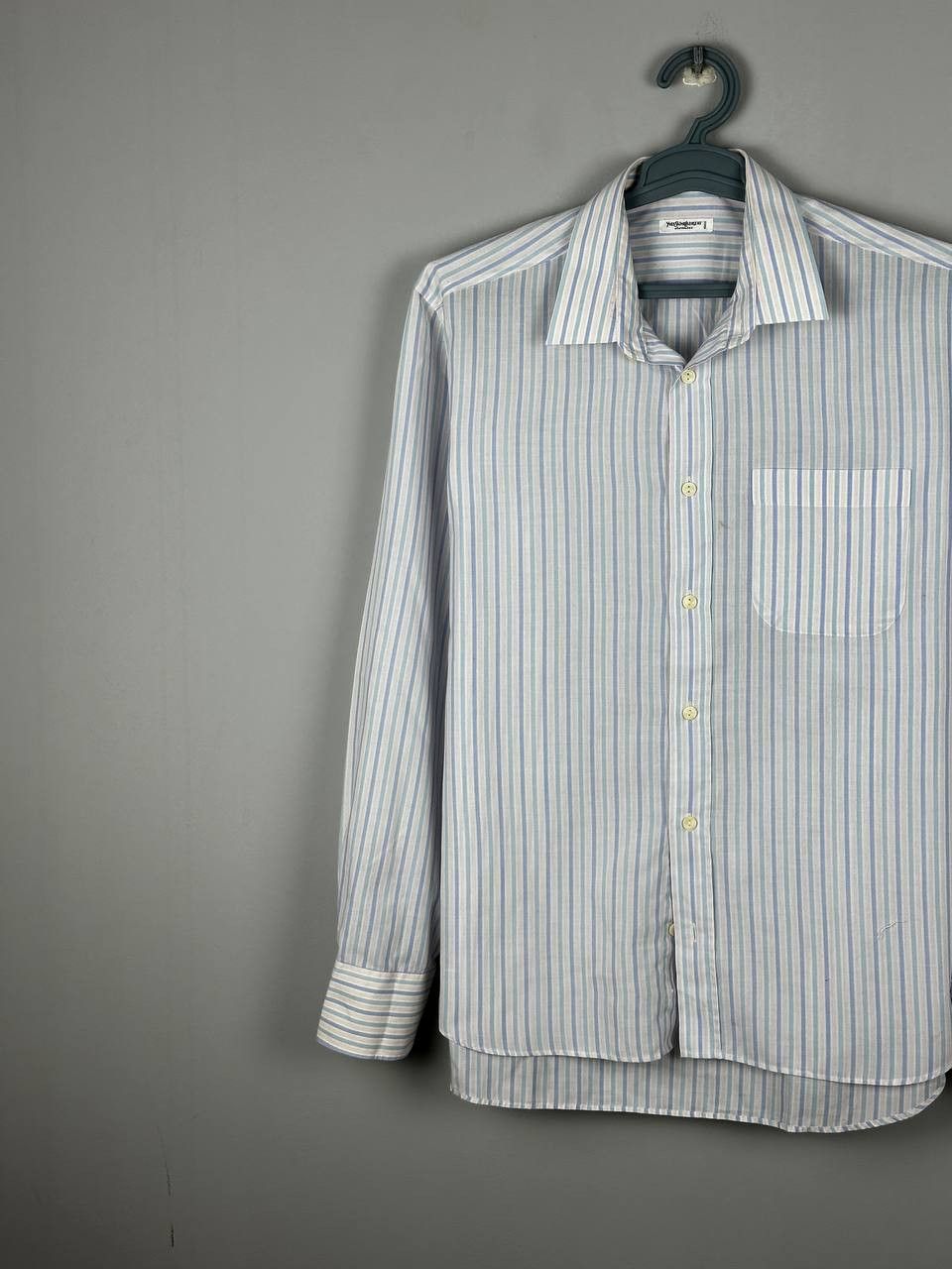 Yves Saint Laurent 80s Vintage Yves Saint Laurent Striped YSL Shirt Size US L / EU 52-54 / 3 - 2 Thumbnail