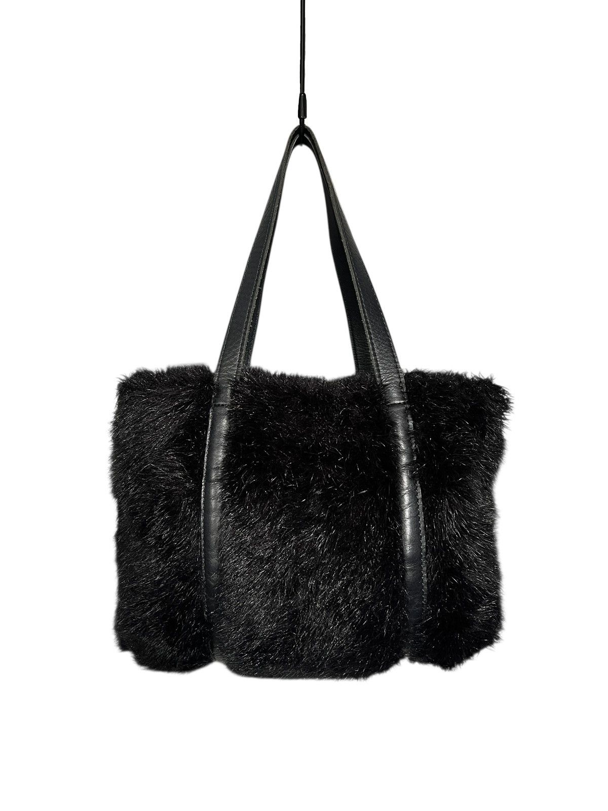 Tsumori Chisato 2000s Tsumori Chisato Leather Fur Shoulder Bag Size ONE SIZE - 2 Thumbnail