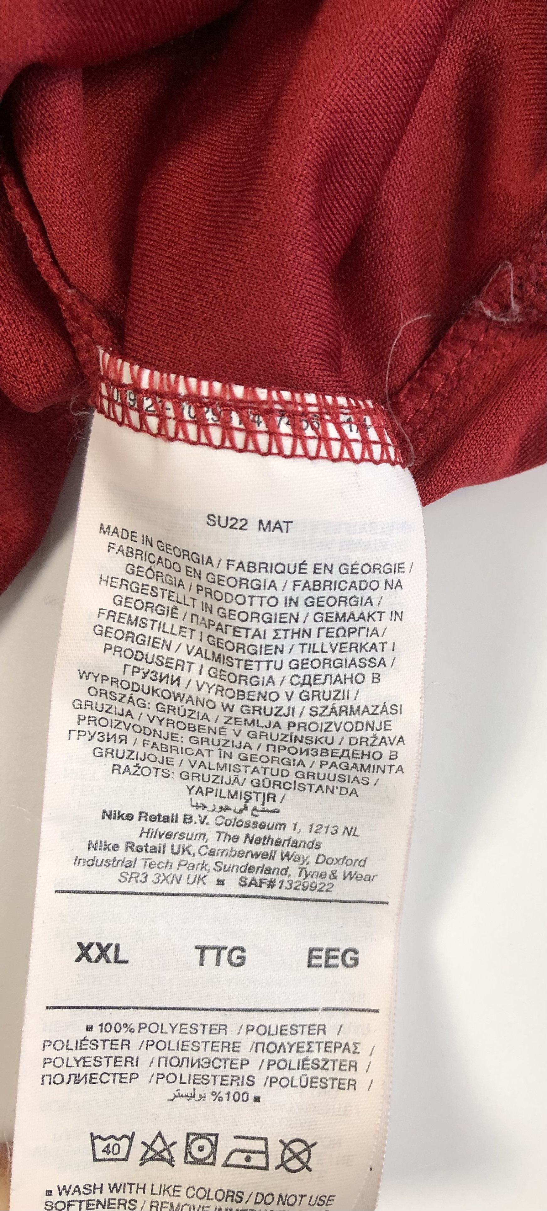 Nike Nike Liverpool 2022-2023 Home Jersey Size US XXL / EU 58 / 5 - 7 Thumbnail