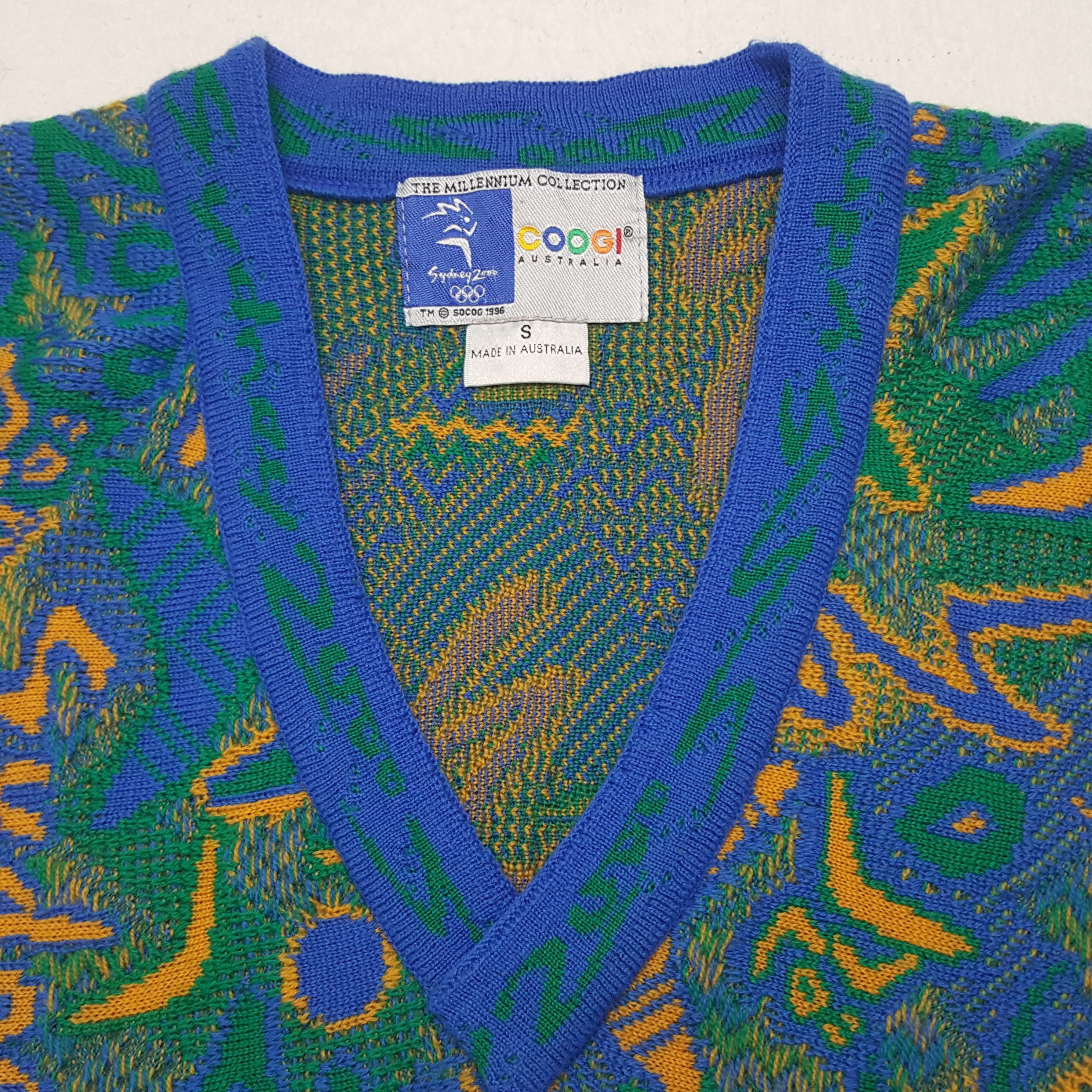 Coogi × Vintage Vintage Coogi Olympic Sydney 2000 Wool Sweatshirt Size US S / EU 44-46 / 1 - 4 Thumbnail