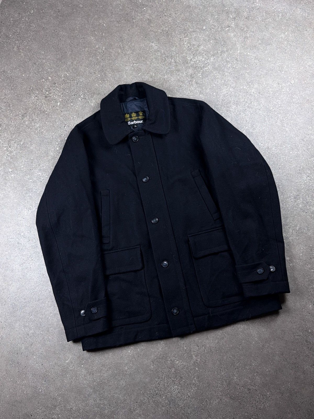 Barbour 🏴󠁧󠁢󠁥󠁮󠁧󠁿 Vintage Barbour Wool Coat Jacket Rare Retro Hype Y2K Size US XL / EU 56 / 4 - 1 Thumbnail