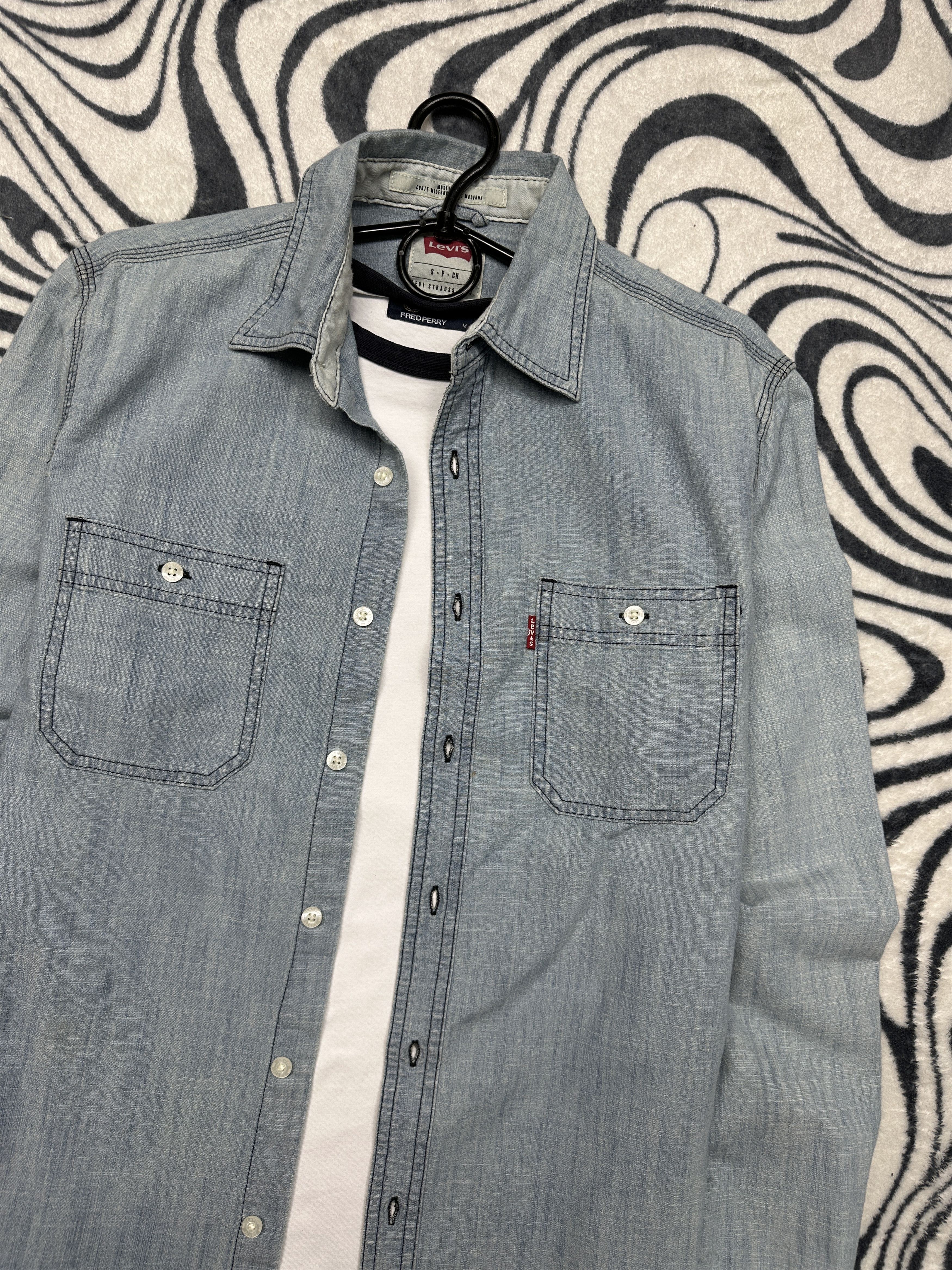 Levi's Levi's Vintage Mens Denim Long Sleeve Shirt Jeans Size US S / EU 44-46 / 1 - 2 Thumbnail
