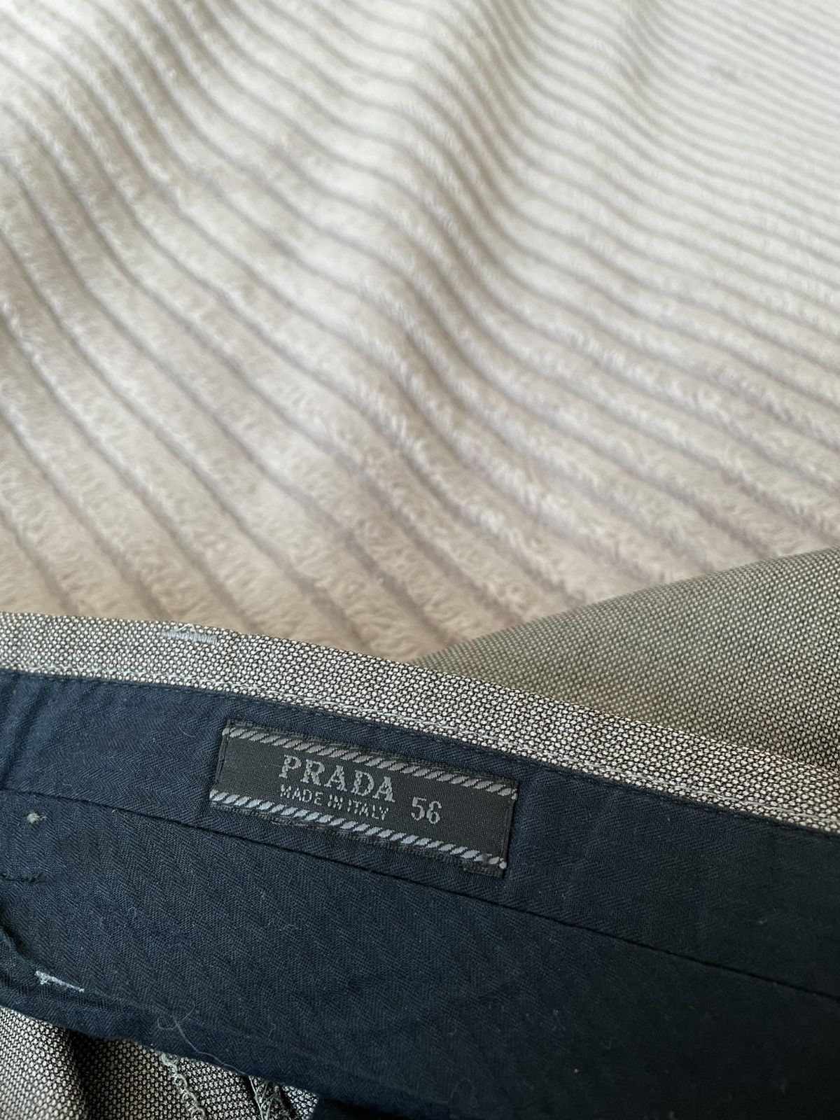 Prada Prada Vintage Wide Leg Wool Pant Trousers Size 56 Size US 36 / EU 52 - 8 Thumbnail