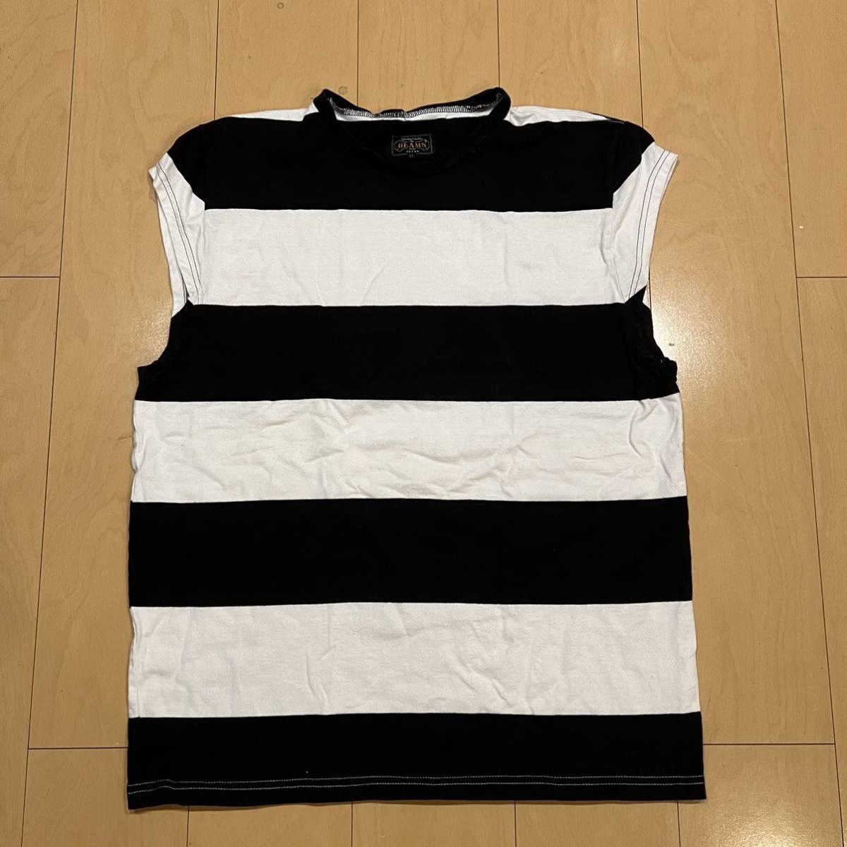 Beams Sleeveless Cut-off sleeveless T-shirt Size XL