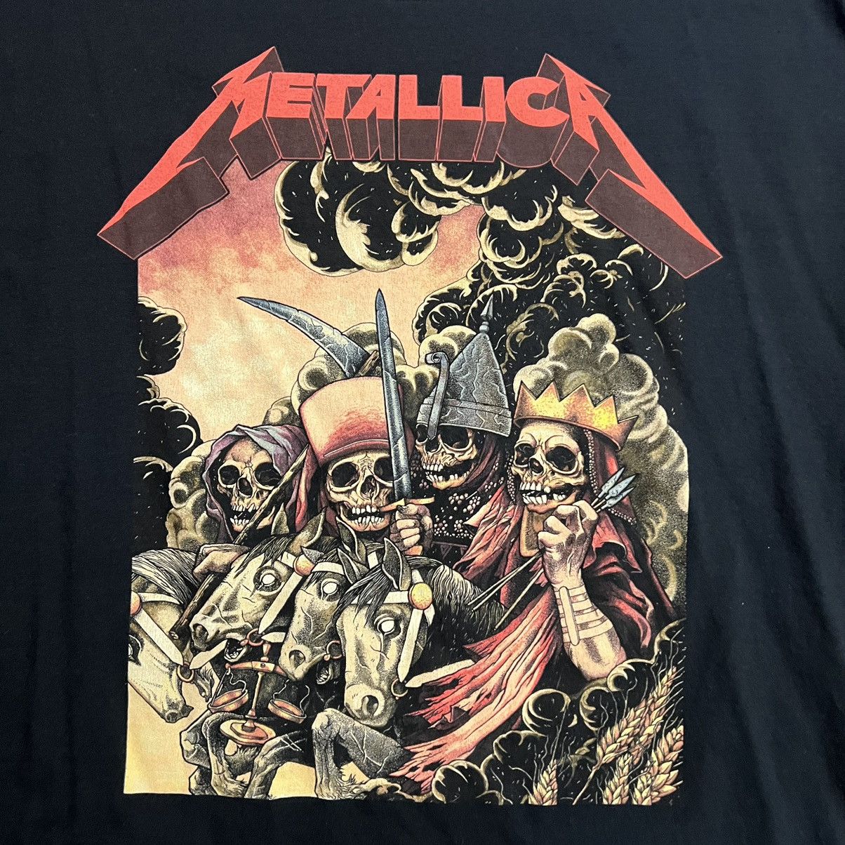 Metallica × Vintage Vintage Metallica The Four Horsemen T-Shirt Size US XL / EU 56 / 4 - 3 Thumbnail