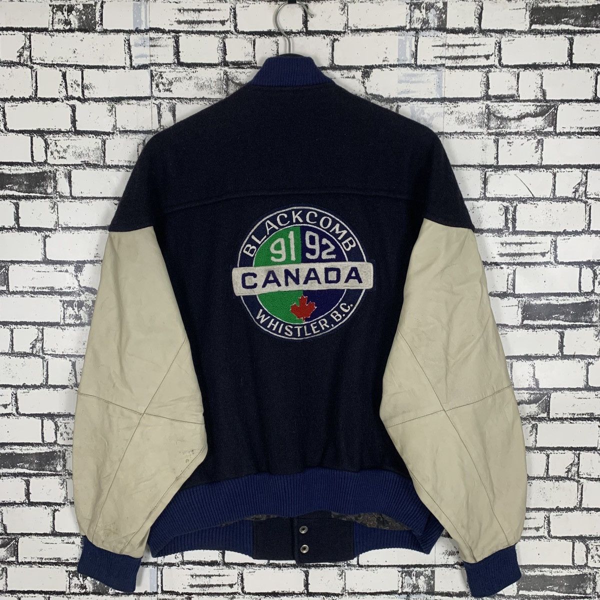 Designer 90s Ski Wolrd Cup Blackcomb Whistler Varsity Jacket Size US M / EU 48-50 / 2 - 6 Thumbnail
