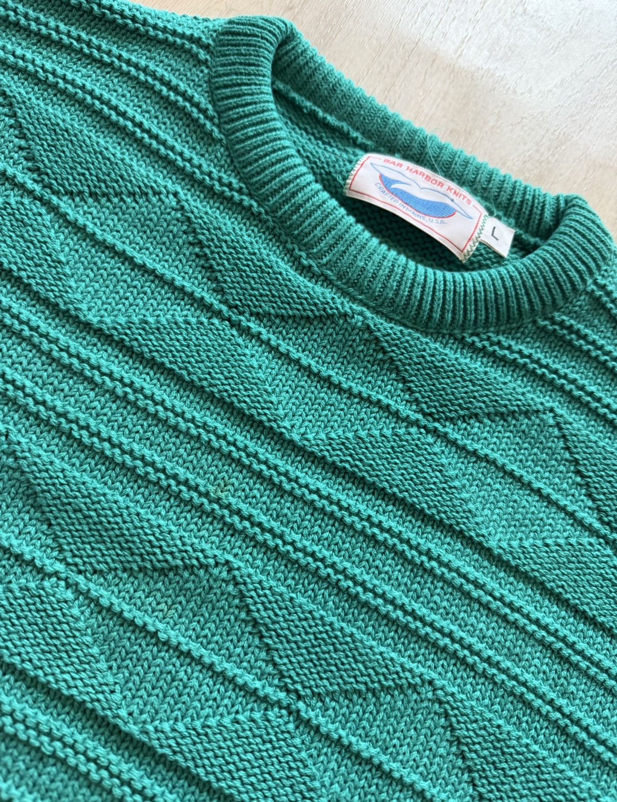 Vintage Vintage Bar Harbor Knits Geometric Knit Sweater Size US L / EU 52-54 / 3 - 2 Thumbnail