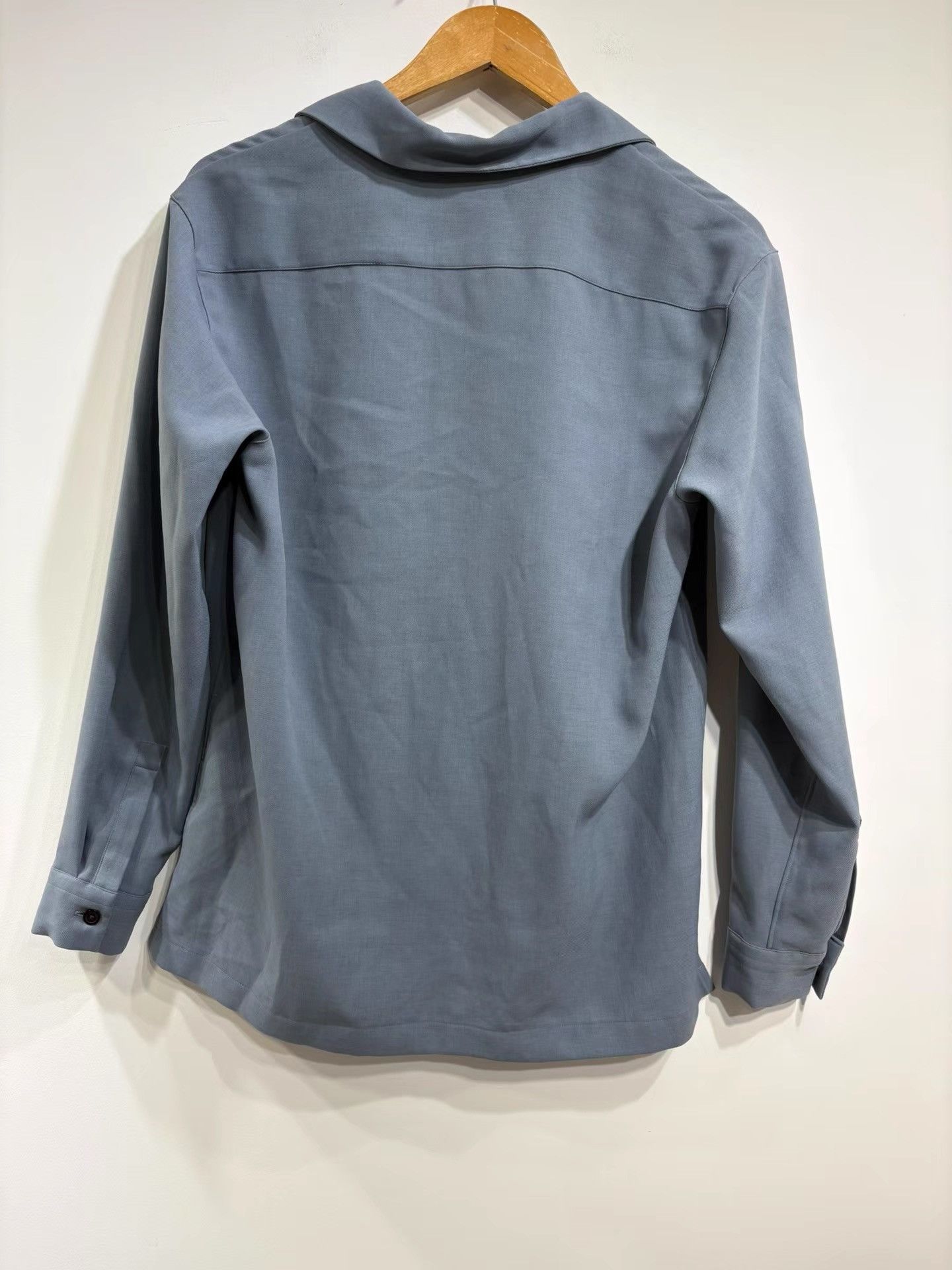 STUDIOUS STUDIOUS Cuban Collar Haze Blue Grey Shirt K29 Size US S / EU 44-46 / 1 - 2 Thumbnail