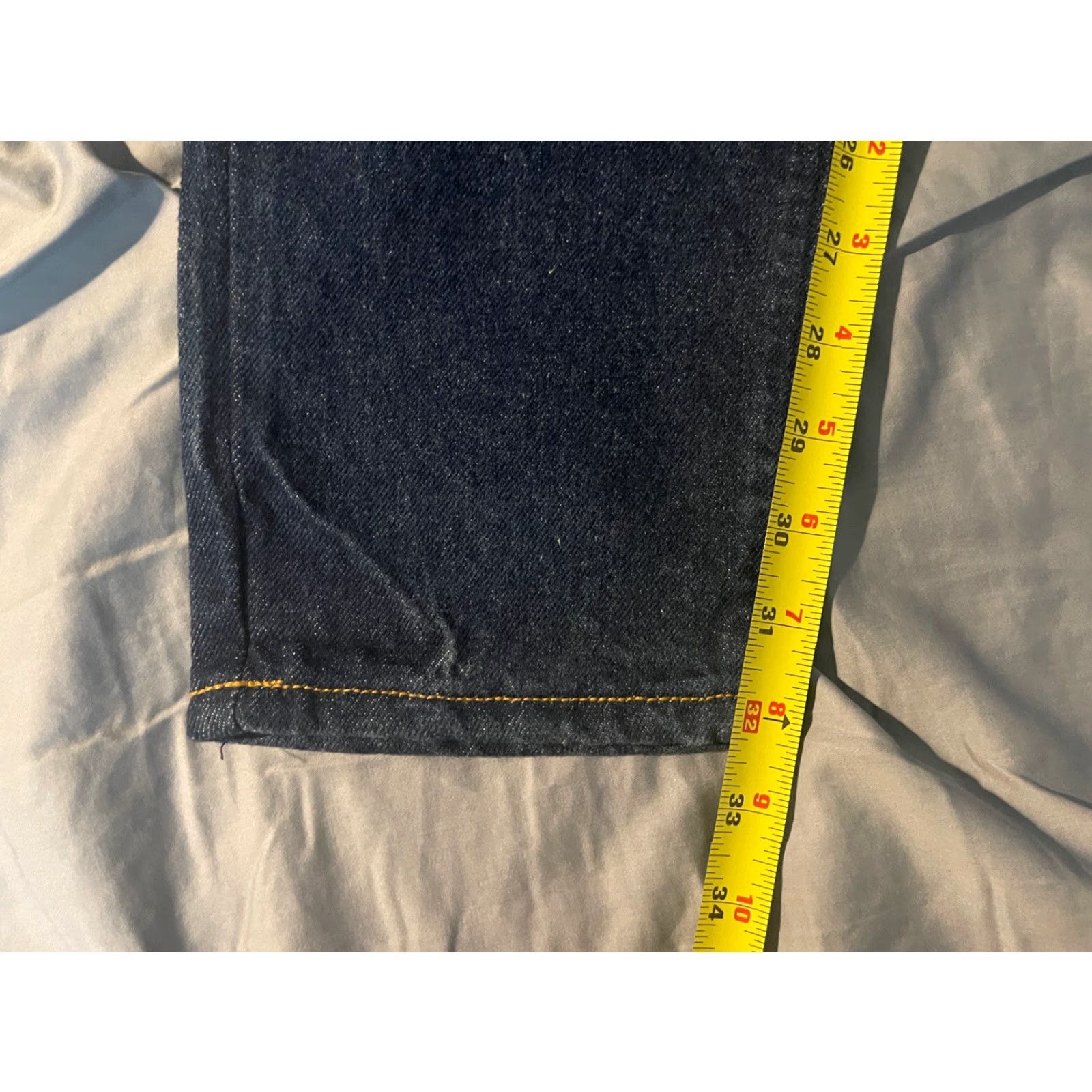 Levi's VINTAGE Levi's 544 Slim Jeans Women W30 L32 15 NWT MADE IN USA Blue Denim 100% Cotton 80s Slimming Regular Womens Size 36" / US 14 / IT 50 - 4 Thumbnail
