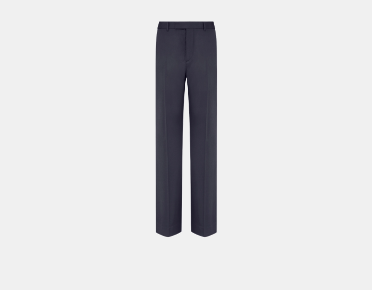 Dior o1w1db11225 443C13 Flared Pant in Navy Blue Size US 36 / EU 52 - 1 Thumbnail