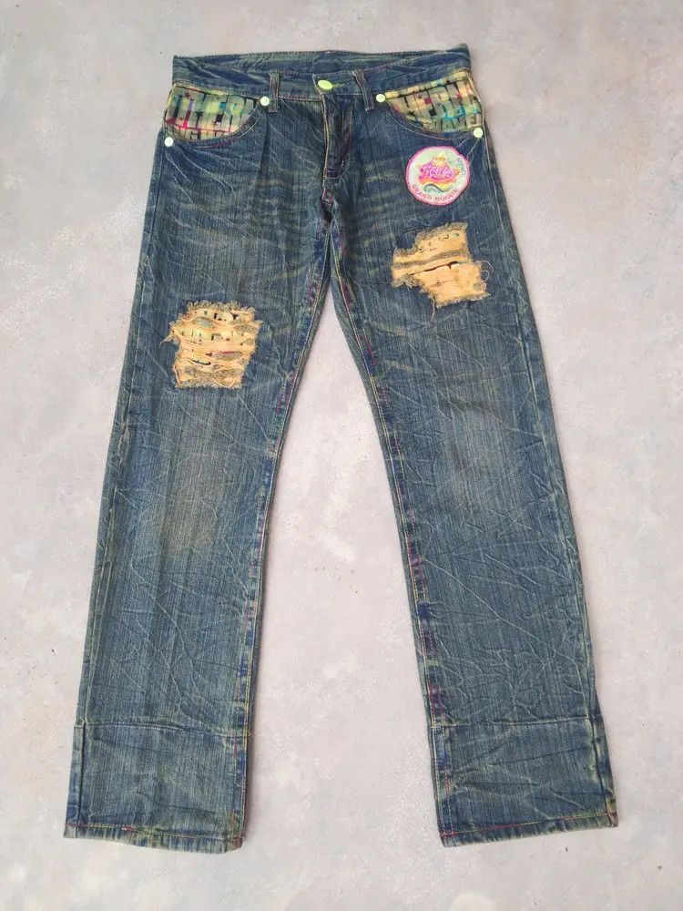 Japanese Brand Vintage Japanese Brand Retro Punk Jeans 30x30 Size US 30 / EU 46 - 1 Thumbnail