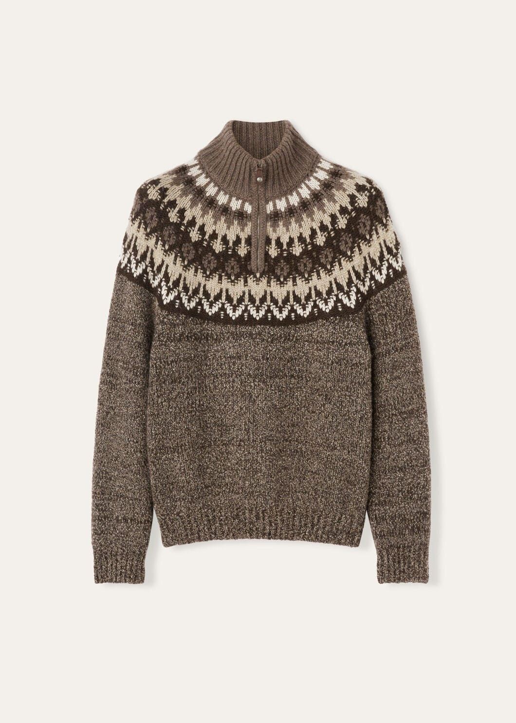 Loro Piana o1w1db10725 FAO6308 Alpe Pile Half-Neck Sweater in Multi Size US L / EU 52-54 / 3 - 1 Thumbnail