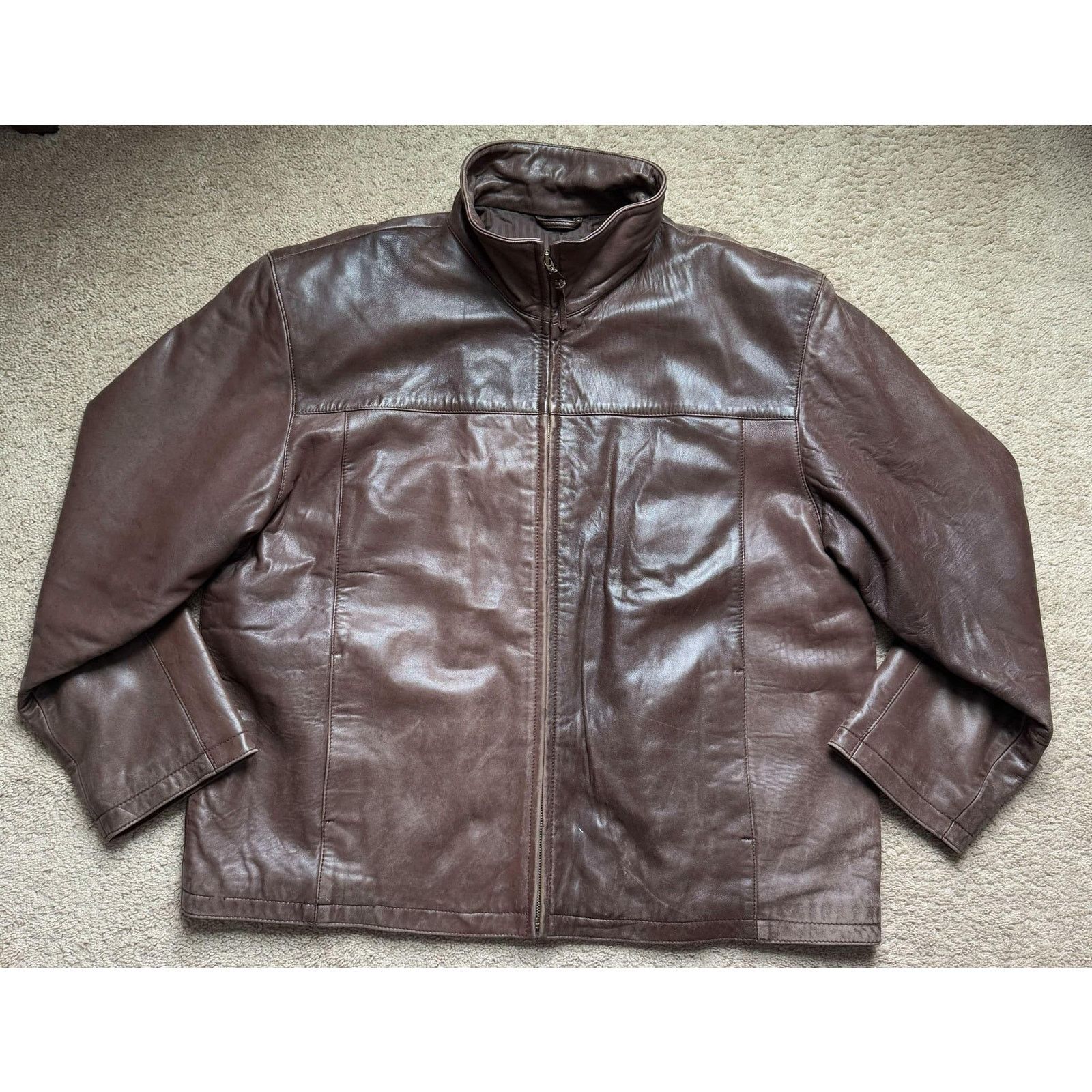 Other Boston Harbour Outdoor Genuine Leather Jacket Brown Mens XXL Size US XXL / EU 58 / 5 - 1 Thumbnail