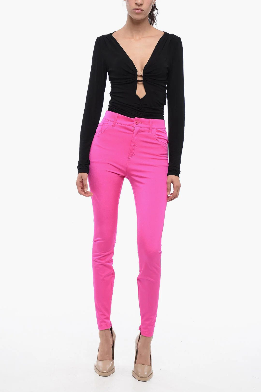 Balenciaga og1mm0326 Tapered-Fit Pant in Pink Size 27" / US 4 / IT 40 - 5 Thumbnail