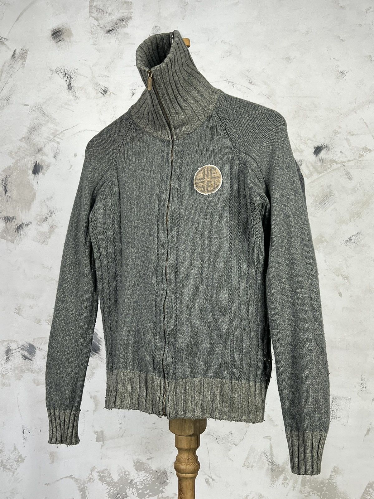 Diesel Vintage Diesel Wool Zip Knit Sweater Size S - M Size US M / EU 48-50 / 2 - 1 Thumbnail
