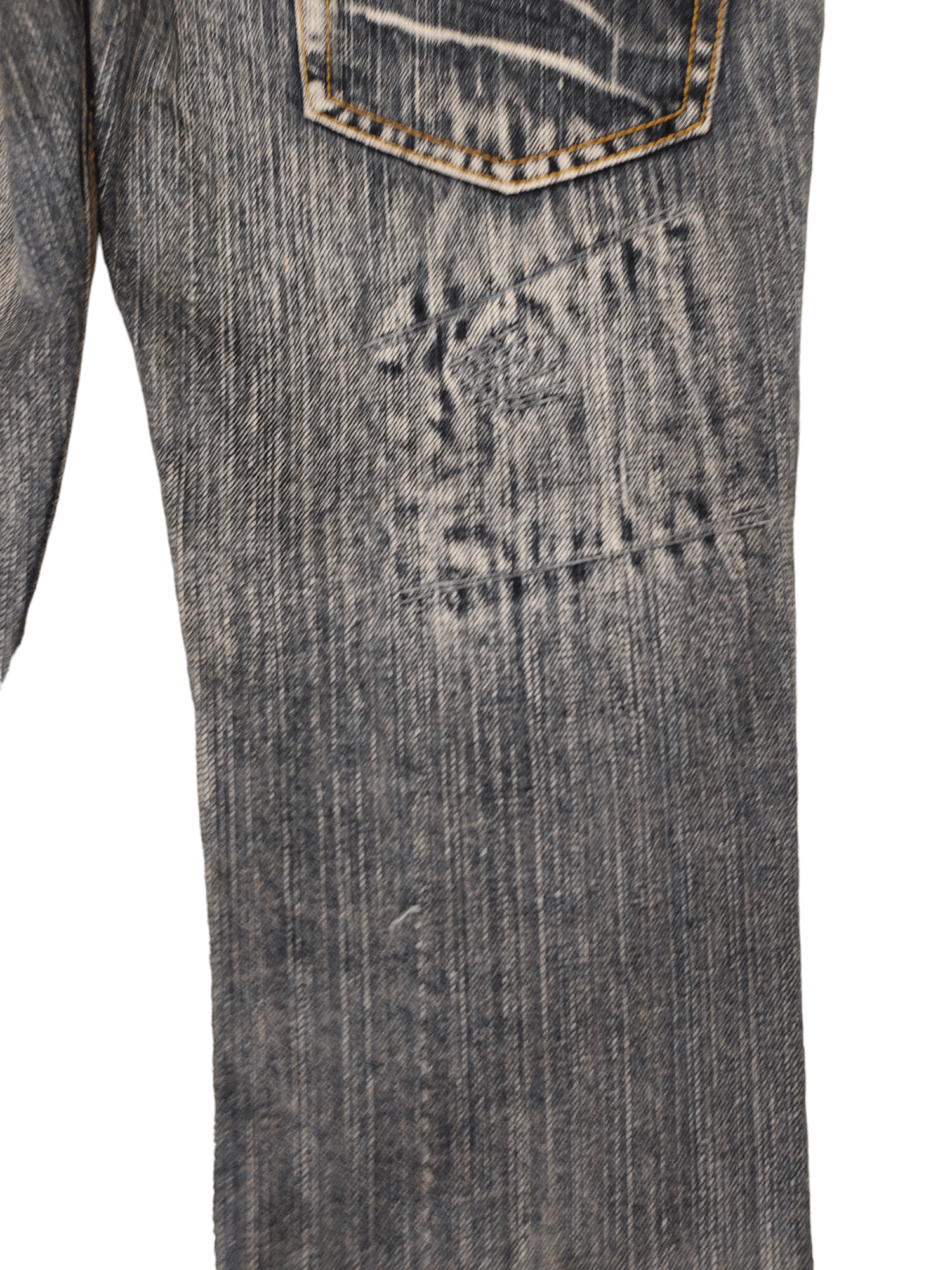 If Six Was Nine Flare Jeans FS Studded Distress Faded Boot Cut Y2k Mudmax Size US 30 / EU 46 - 16 Thumbnail