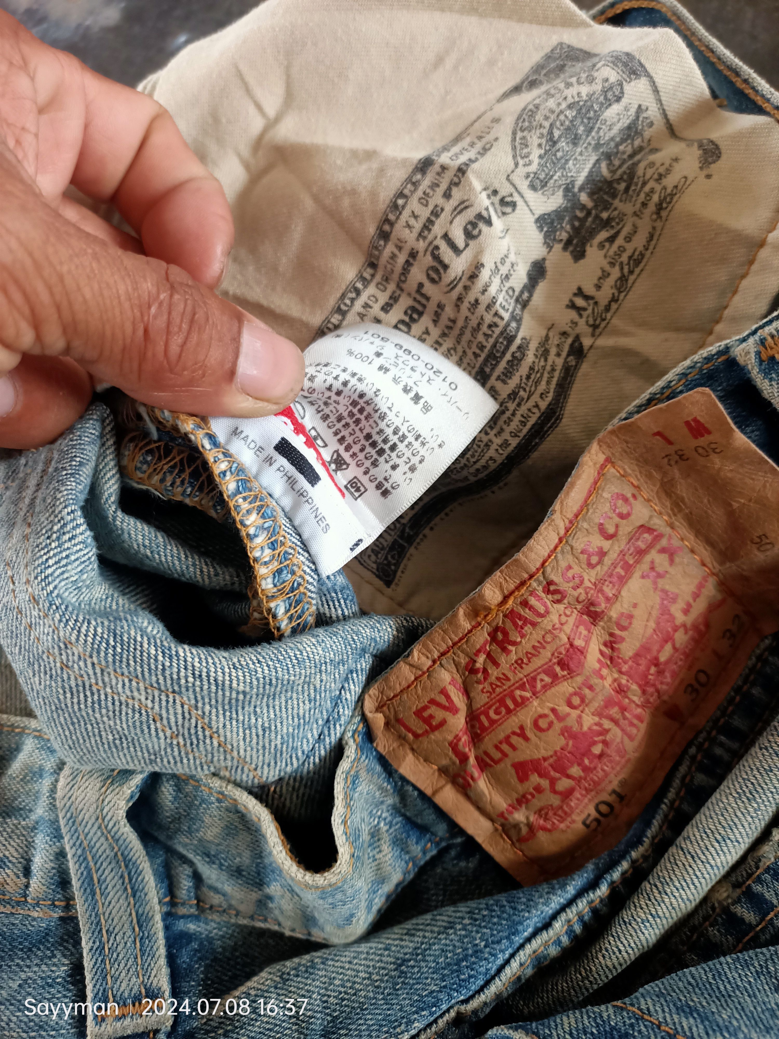 Levi's × Vintage VINTAGE LEVIS 501 DISTRESSED JEANS Size US 30 / EU 46 - 11 Thumbnail