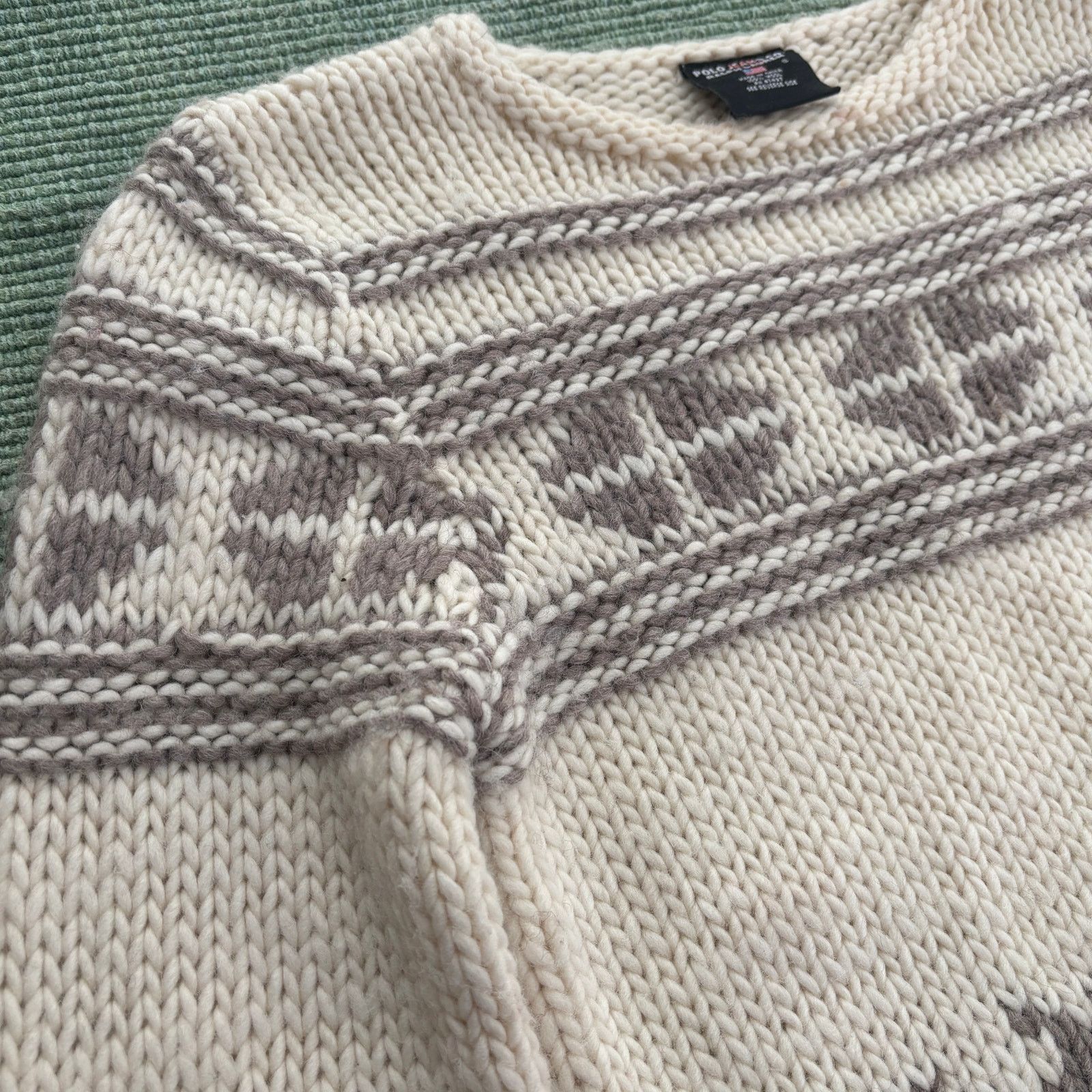Polo Ralph Lauren × Vintage Vintage Polo Ralph Lauren Womens Southwestern Wool Sweater S Size S / US 4 / IT 40 - 4 Thumbnail