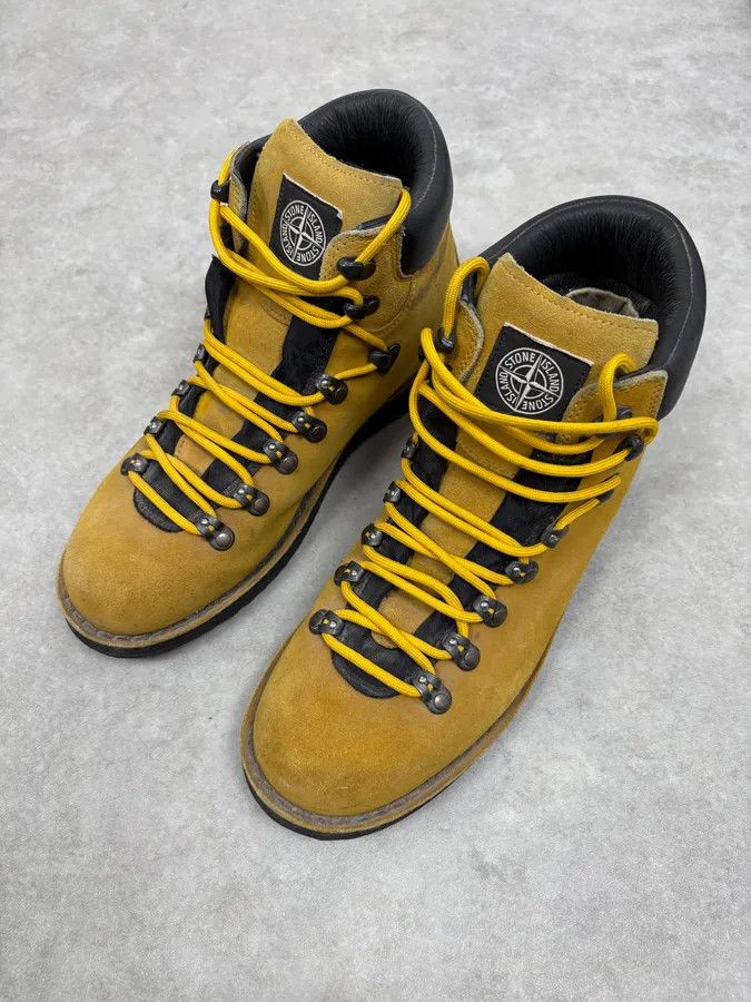 Stone Island Stone Island Yellow Suede Leather Boots Size US 9 / EU 42 - 3 Thumbnail