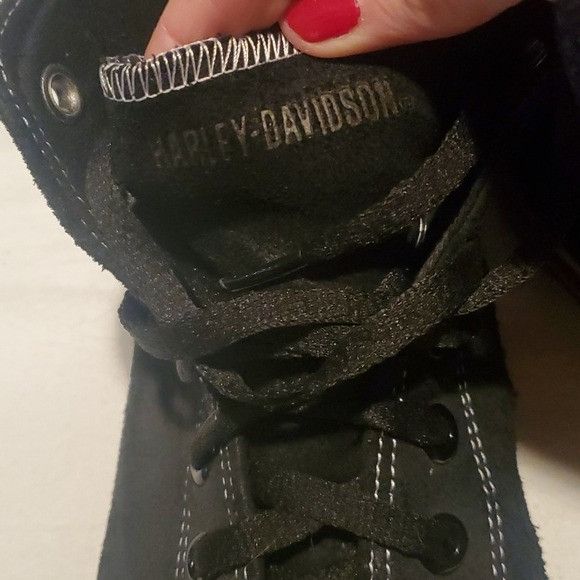 Harley Davidson Harley-Davidson Men's Nathan High Top Sz. 9.5 Sneakers Casua Size US 9.5 / EU 42-43 - 2 Thumbnail