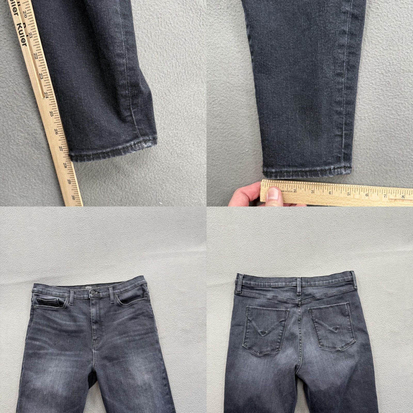 Hudson Hudson Womens Jeans 32 Gray Barbara Super Skinny Stretch Ankle Denim Size 24" / US 00 / IT 34 - 8 Thumbnail
