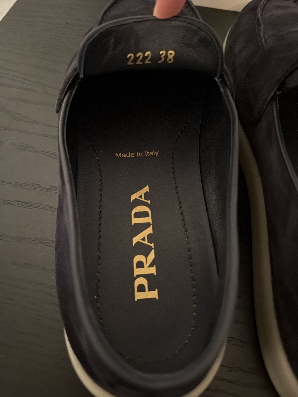 Prada Prada black suede loafers Size US 7 / IT 37 - 2 Thumbnail