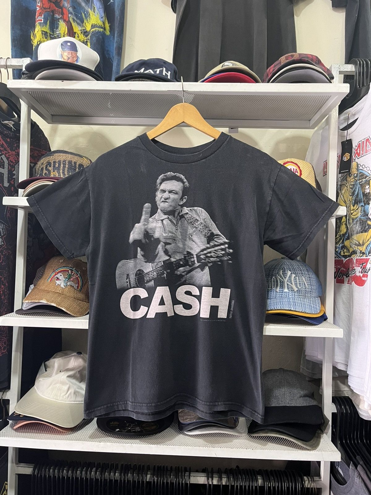 Band Tees Mens Small Jim Marshall Clothing - Johnny Cash T-shirt Size US M / EU 48-50 / 2 - 1 Thumbnail