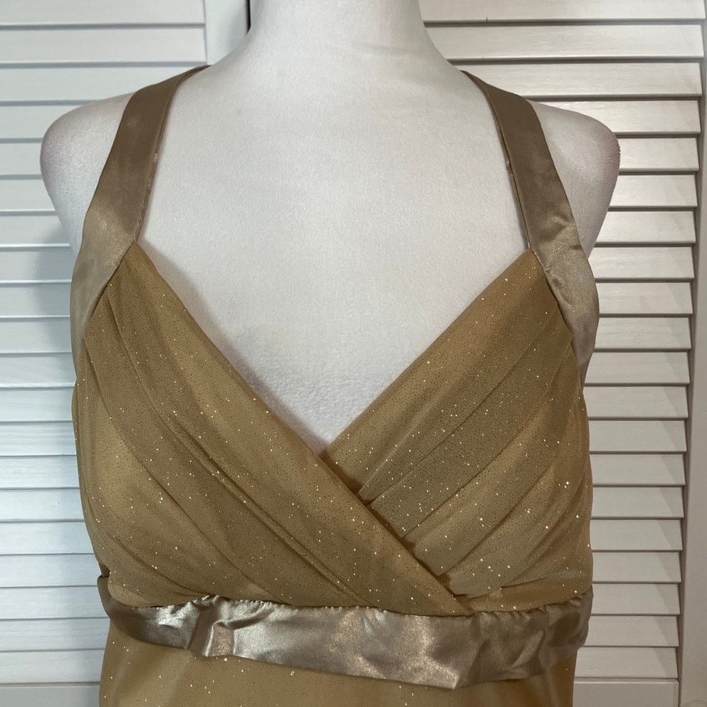 Other Three Pink Hearts Trixxi Gold Sparkly Dress Juniors XL Size XL / US 12-14 / IT 48-50 - 2 Thumbnail