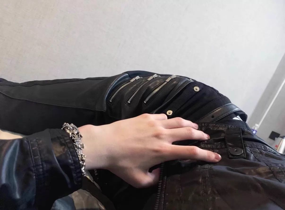 Saint Laurent Paris SLP 15FW 5-Zip Leather Trim Black Skinny Jeans 31 Size US 31 - 8 Thumbnail