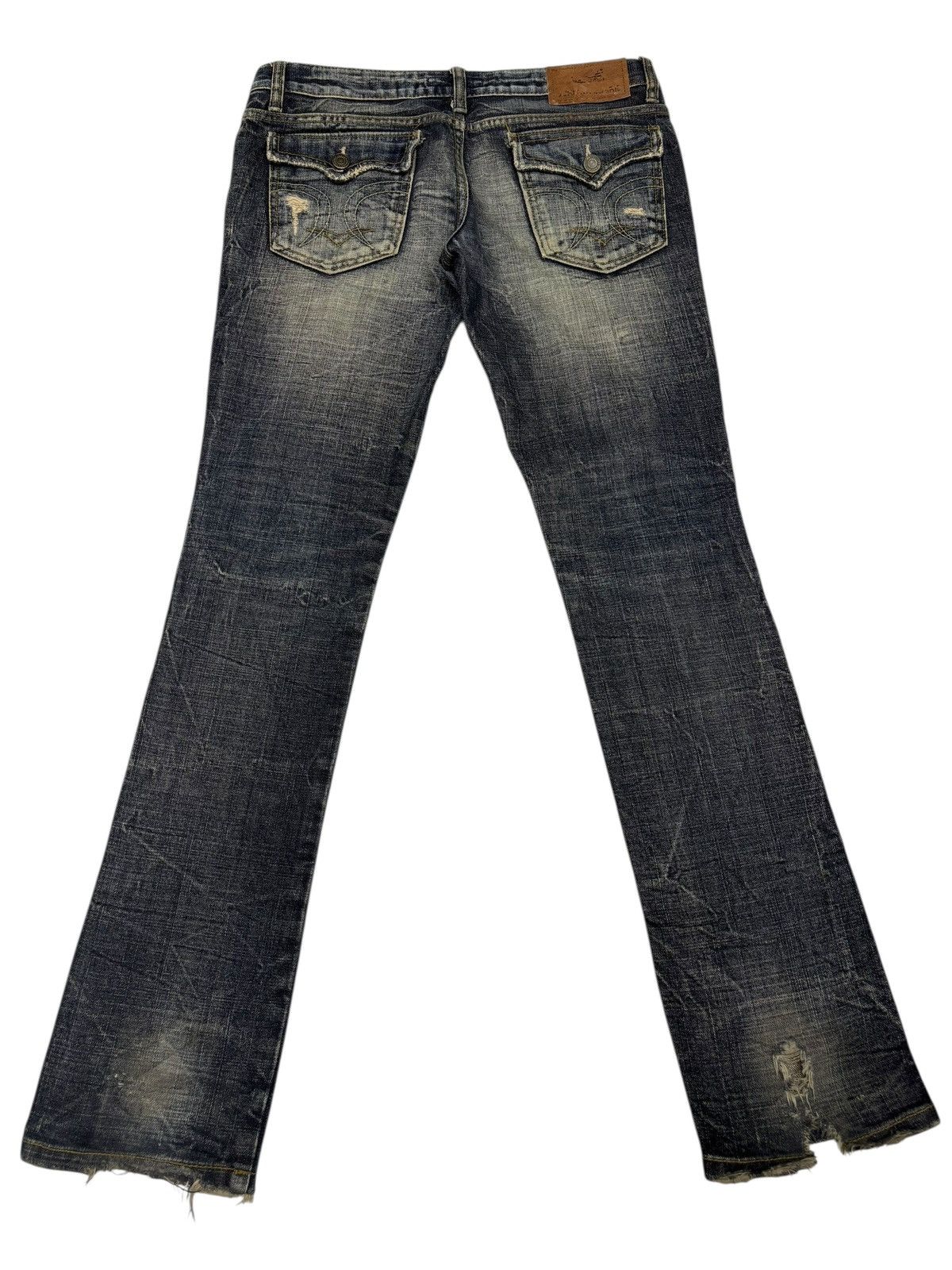 If Six Was Nine 🔥MARAXIA PUNK DISTRESS RUSTY JEANS SKINNY BOOTCUT DENIM Size 31" - 2 Thumbnail