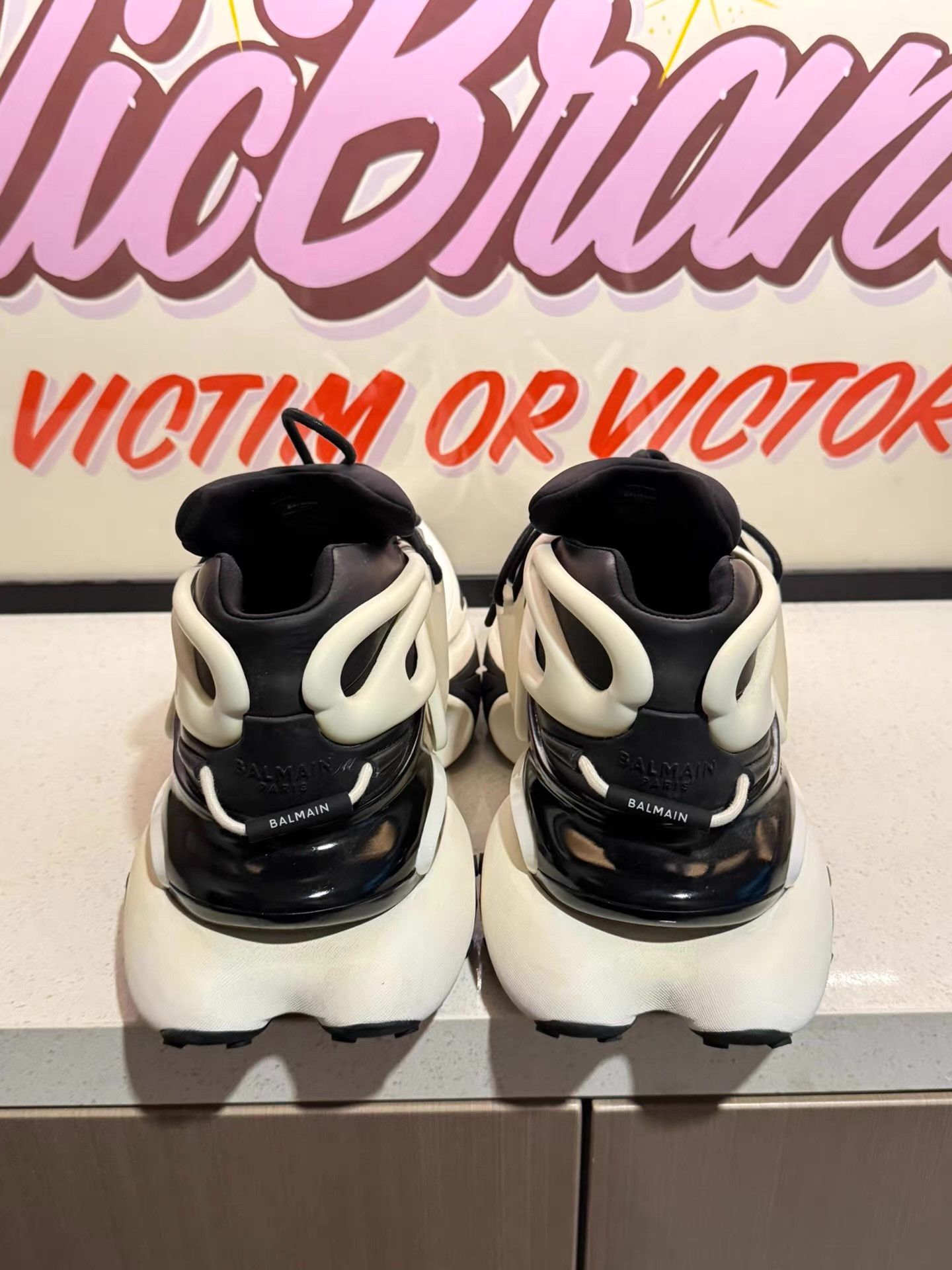Other BALMAIN Unicorn leather low-top casual sneakers, Ｑ20 Size US 9.5 / EU 42-43 - 3 Thumbnail
