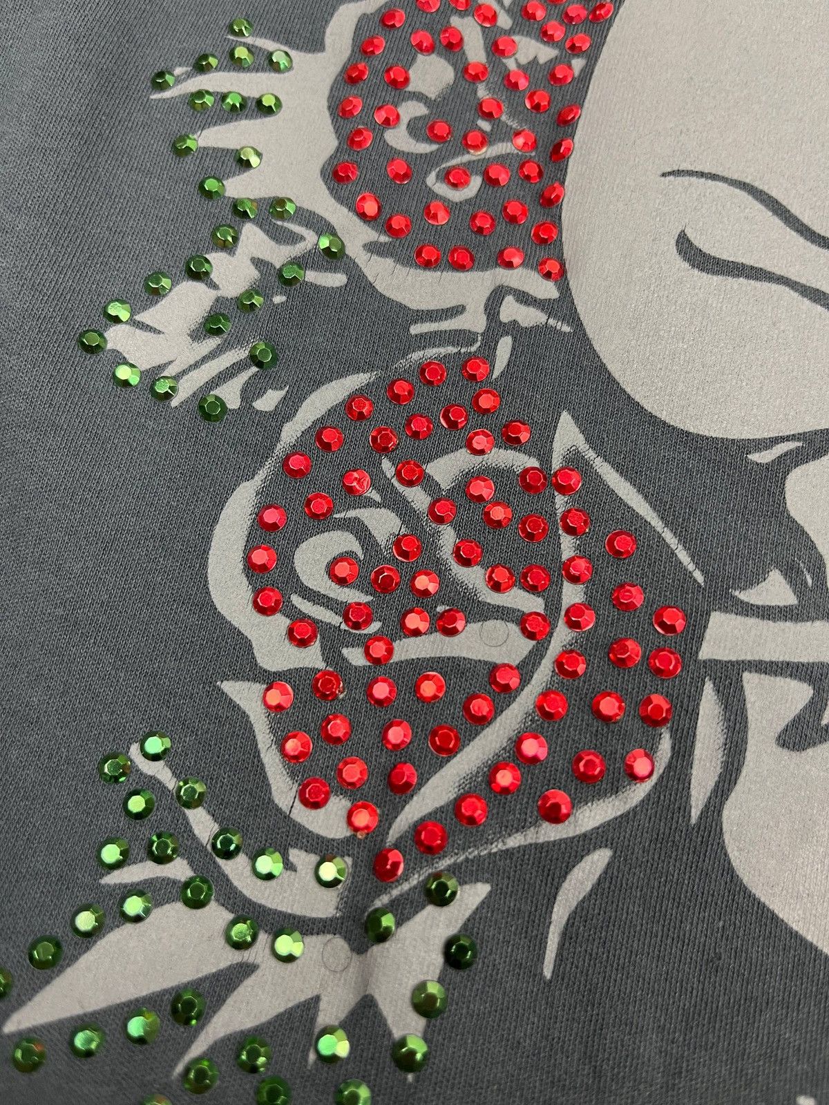 Ed Hardy Ed Hardy 🇺🇸 Love Kills Slowly Rhinestone Skull T-Shirt Y2K Size US XL / EU 56 / 4 - 10 Thumbnail
