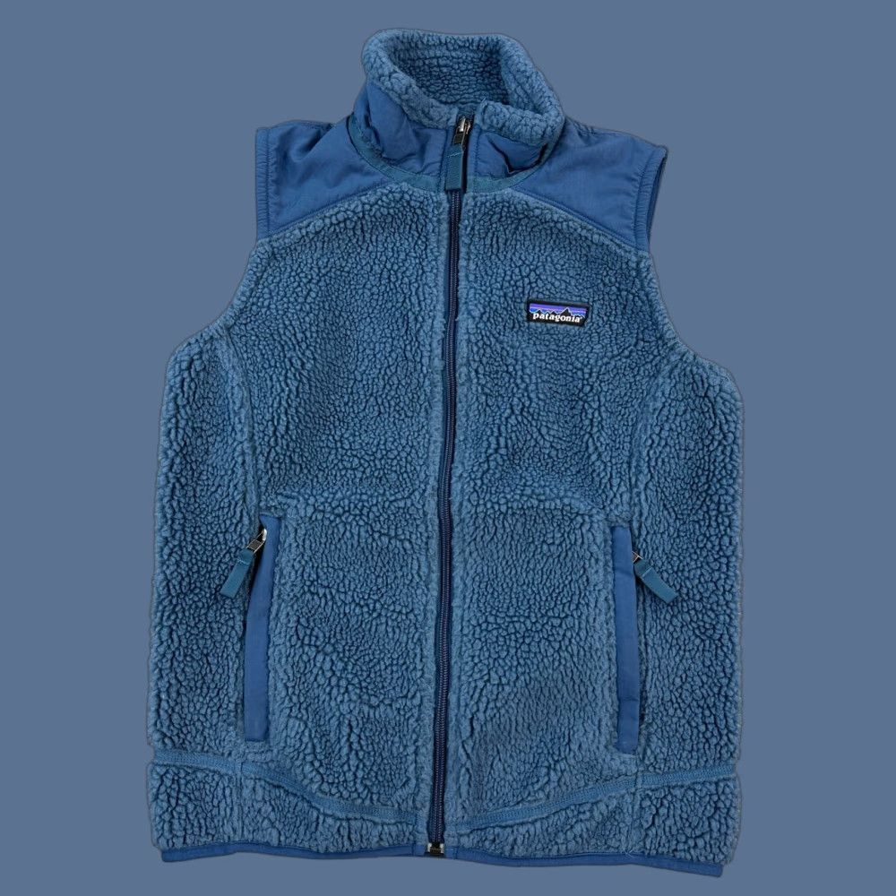 Patagonia Patagonia Vest Women’s Small Deep Pile Fleece Full Zip Hiking 23081 Blue Solid Outdoor Retro All Seasons Regular Jacket Womens Redo Size S / US 4 / IT 40 - 1 Thumbnail