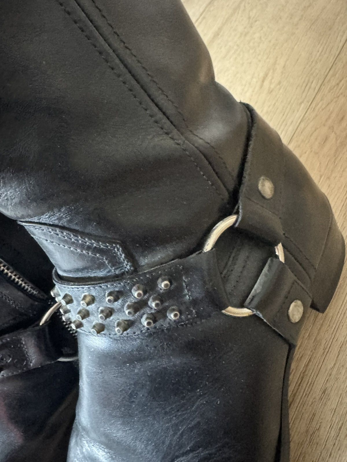 Saint Laurent Paris Hedi Studded Harness Wyatts Size US 8 / EU 41 - 11 Thumbnail