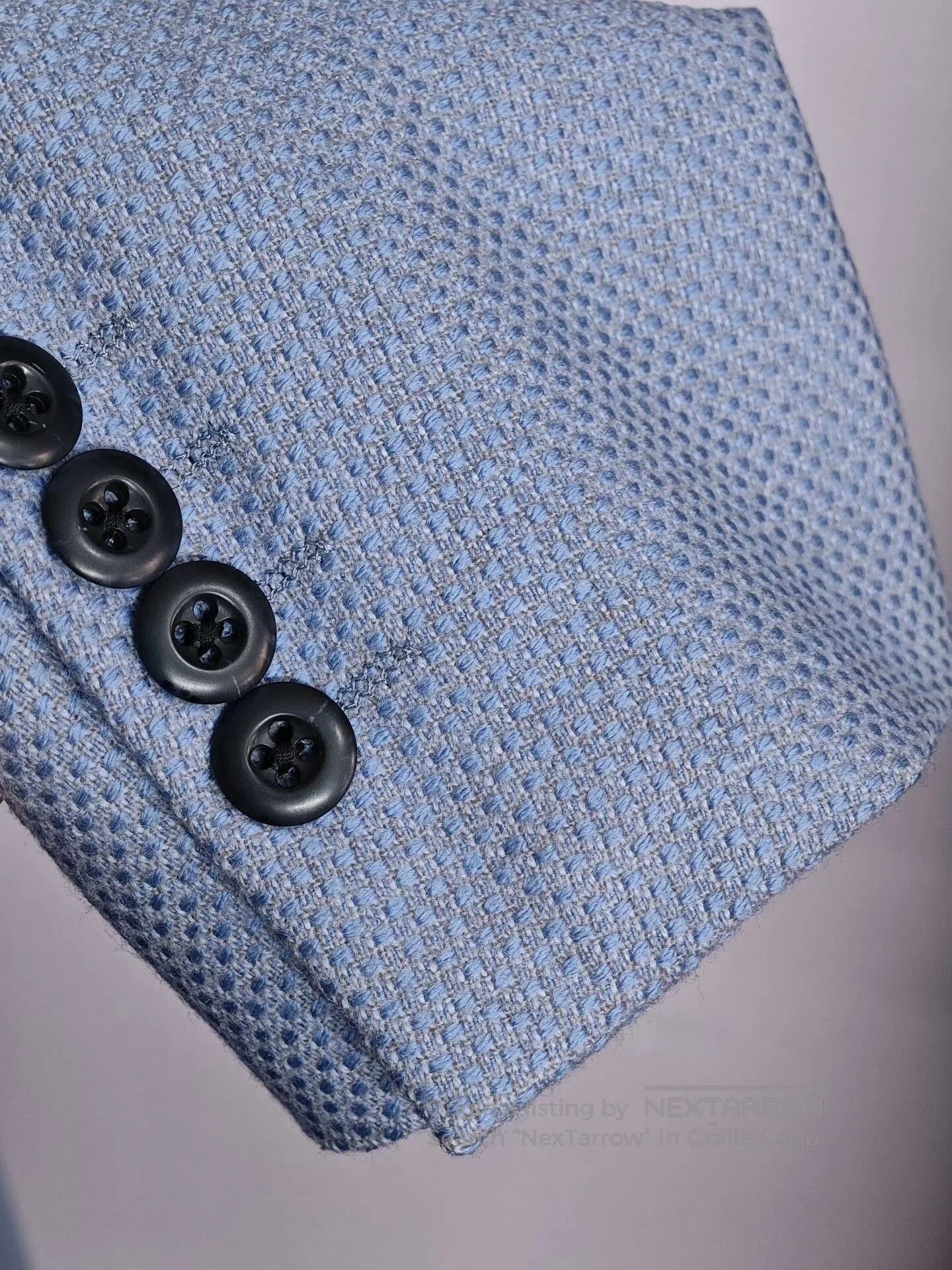 Cesare Attolini Custom Blue Wool Silk Suit. Size US S / EU 44-46 / 1 - 3 Thumbnail